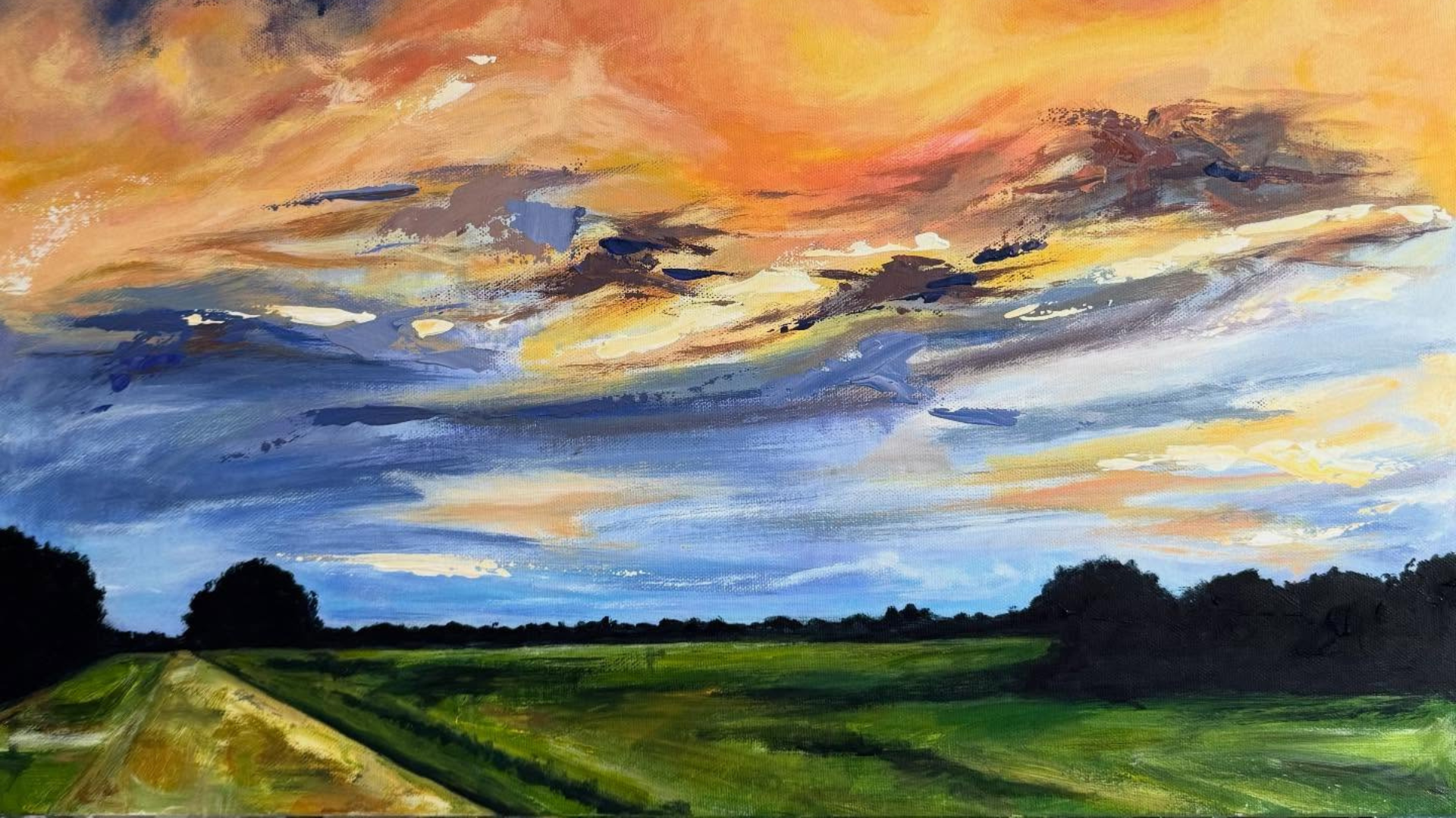 Acrylic Painting Course with Resident Artist Louise Berrill at Stanwick Lakes