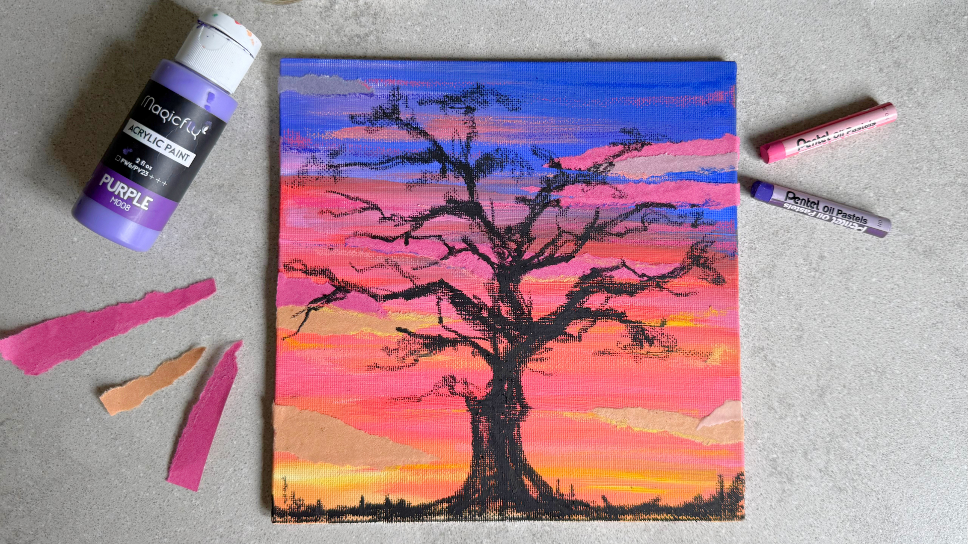 Mixed Media painting course with resident artist Louise Berrill at Stanwick Lakes