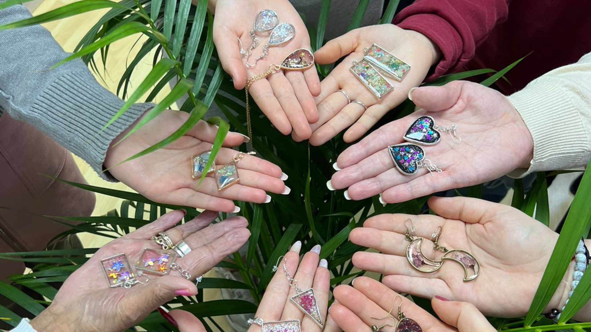 Handmade resin jewellery